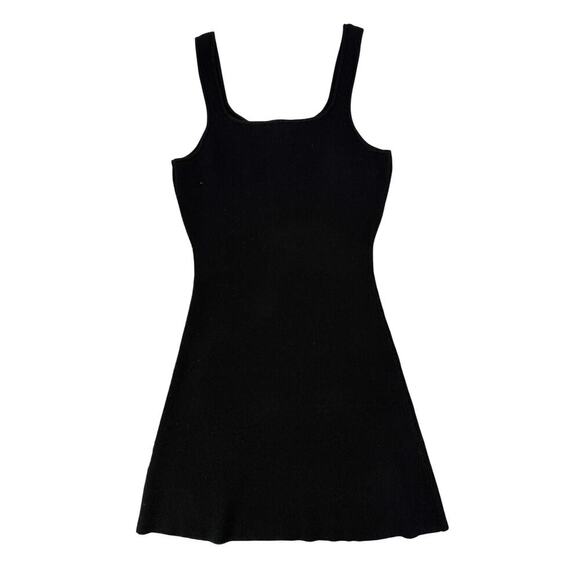 Christian Lacroix rhinestone black ribbed mini dress - size medium - Picture 2 of 6